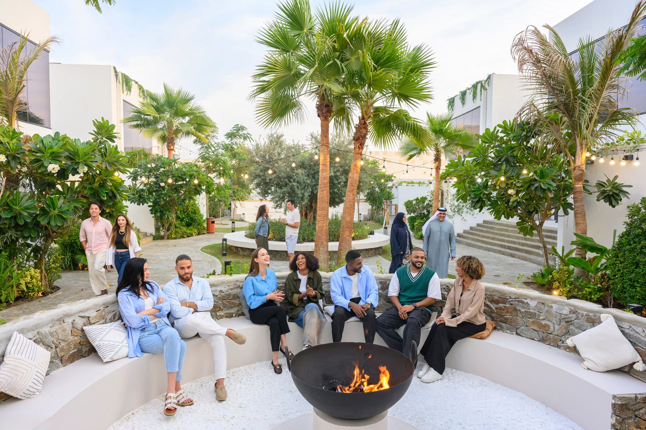 Travel community members enjoying time together